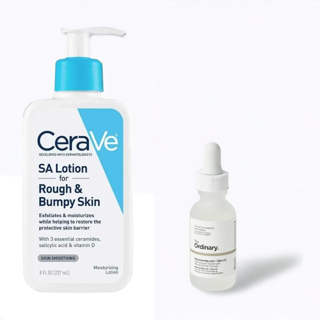 CeraVe Acne Control Cleanser + Niacinamide Serum Bundle