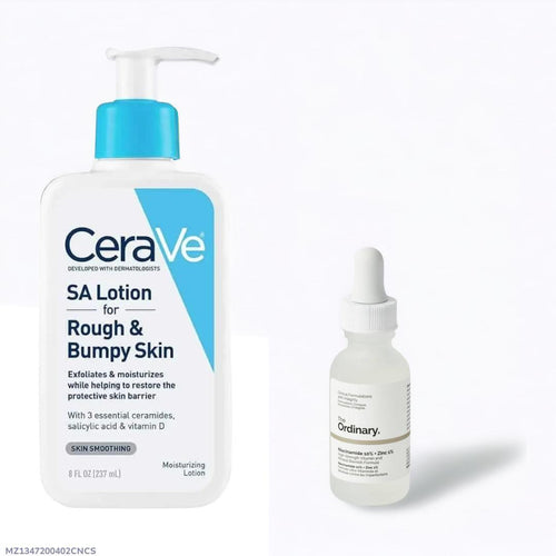 CeraVe Acne Control Cleanser + Niacinamide Serum Bundle