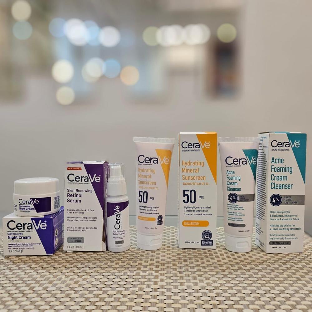 Cerave Hydrating Skincare Bundle SPF50 Sunscreen Set