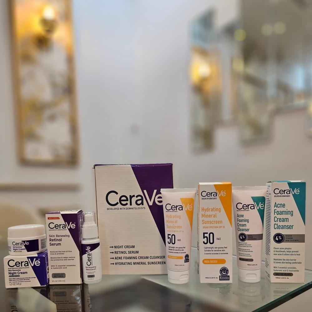 Cerave Hydrating Skincare Bundle SPF50 Sunscreen Set